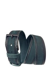 Ремень мужской NS джинс изумр 40мм