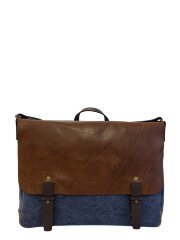 Сумка для ноутбука и документов Chiarugi 854002 brown/blue