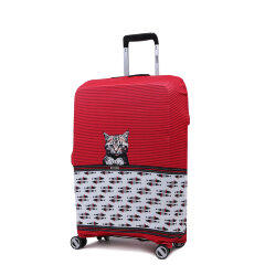 Чехол для чемодана RW1085-M Кот красн.