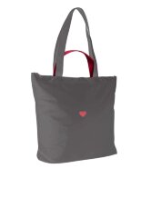 Шоппер непромокаемый 1-178 Любовь/сер