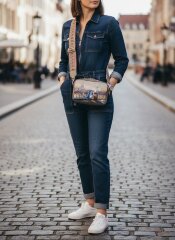 Сумка женская SHARPEY 559-321 капуч.фл