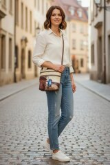 Сумка женская SHARPEY 538-322 капуч.фл