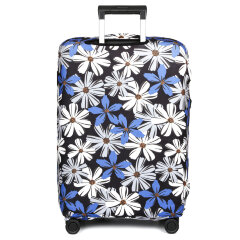 Чехол для чемодана W1058-S Цветы син.