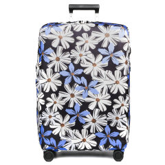 Чехол для чемодана W1058-L Цветы син.