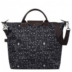 Сумка Antan ручная кладь 2-313 коты ч/б