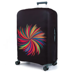 Чехол для чемодана W1073-L Черн.цв